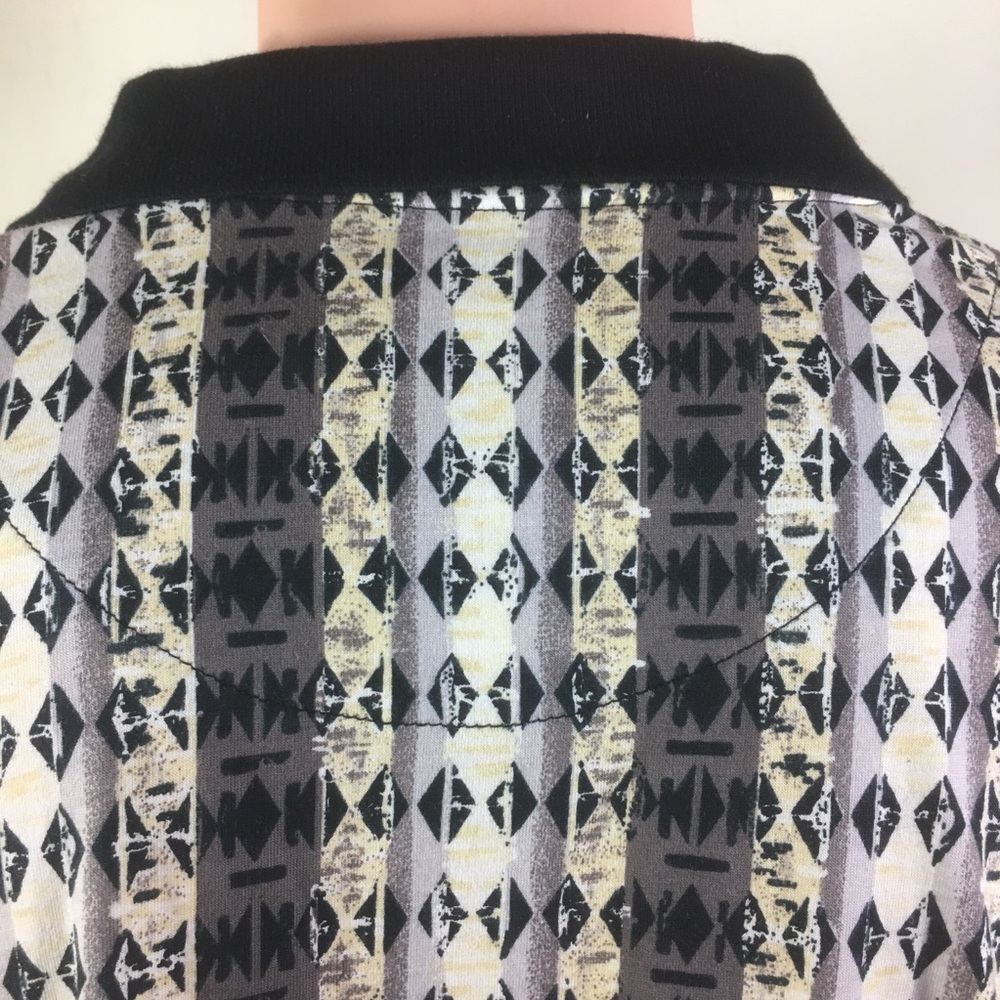 Tribal Print Polo Shirt - Picture 8 of 9